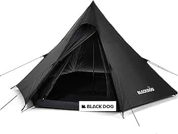 Amazon.co.jp: BLACKDOG(黒犬) OUTDOOR ワンポールテント ワンタッチ
